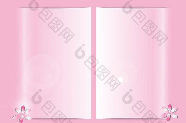 柔软的粉红色床单