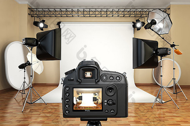 数码单反相机相机照片工作室照明设备softbox闪光
