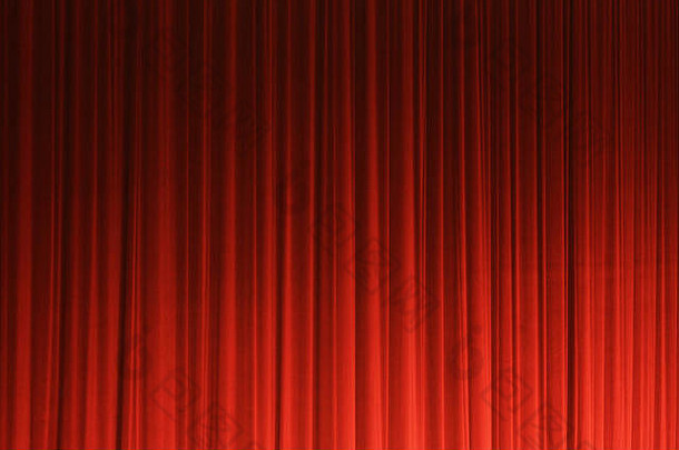 照片红色的剧院窗帘