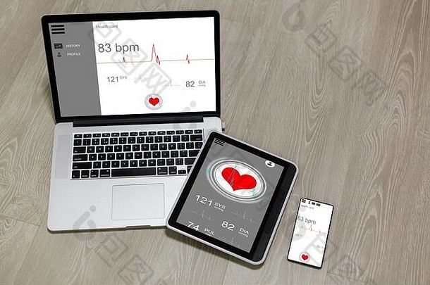 医生在线概念移动应用程序互联网医疗服务屏幕智能手机