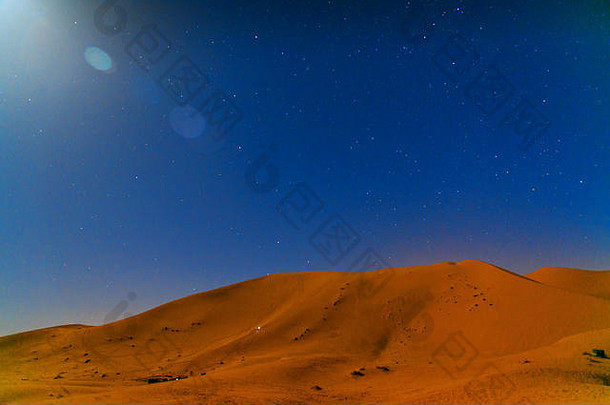 晚上非常切比沙子沙丘撒哈拉沙漠沙漠merzouga摩洛哥