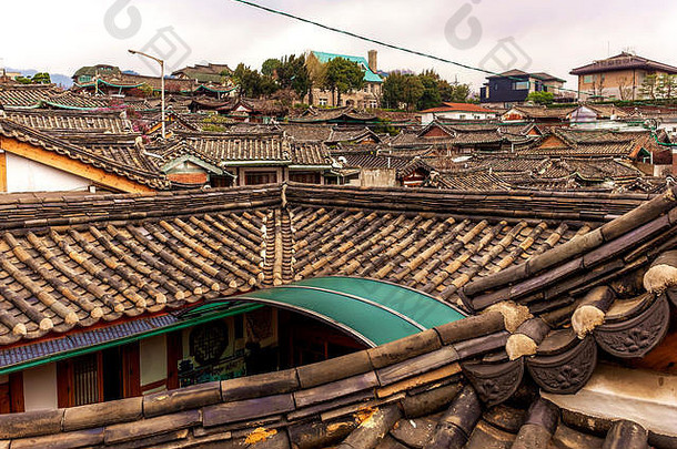 韩国首尔的一个古老传统街区