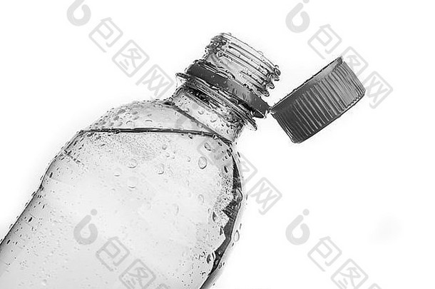 白色隔离塑料瓶饮用水