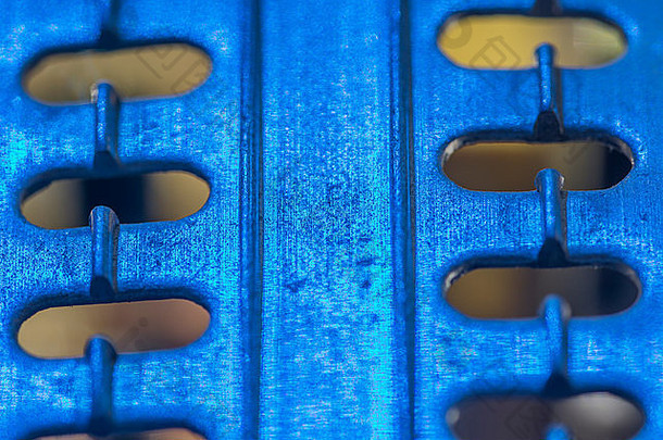 macro-photo部分冷却吸热事业单位集成电路的晶体管附加视线