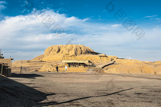 贝克sialksialk古老的山大古老的考古网站卡尚伊斯法罕省中央伊朗关闭好花园