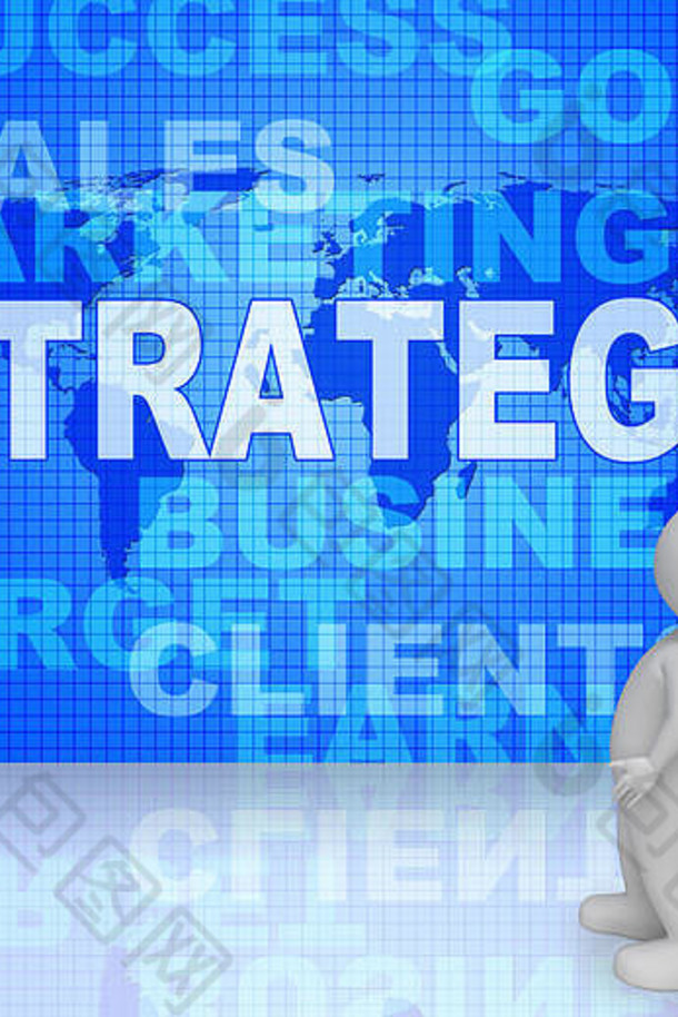 战略词汇，意味着商业视觉和商业3d渲染