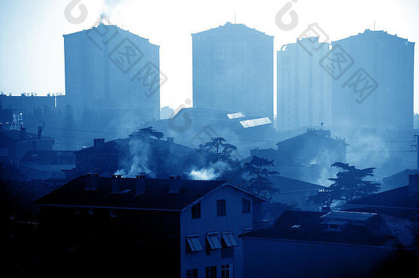 图像城市景观空气污染