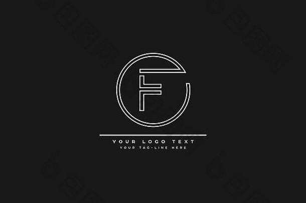 抽象字母F，FF标志