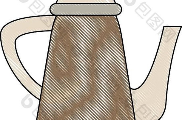 水壶咖啡饮料图标图像