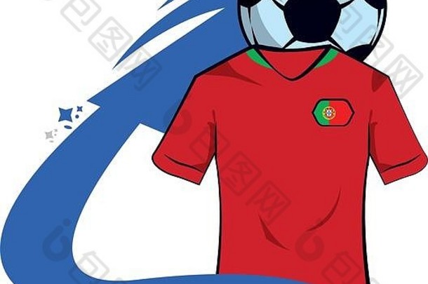 葡萄牙足球T恤