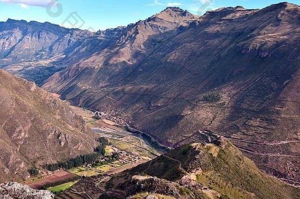 风景皮萨克神圣的谷库斯科地区秘鲁