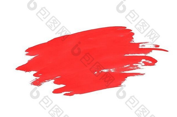 红色的摘要水彩纹理背景明亮的水彩斑点液体飞溅水瓶座油漆