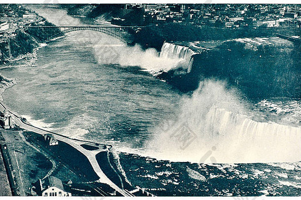 尼亚加拉瀑布空中视图