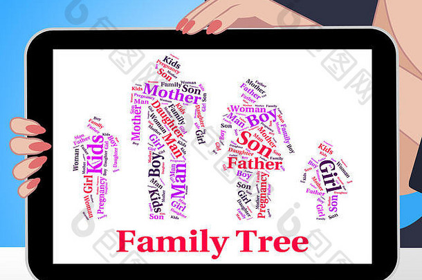 家庭树意义血关系系谱