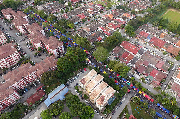 马来西亚住宅区航拍照片