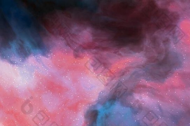 插图ofcolorful空间nebulocity星星