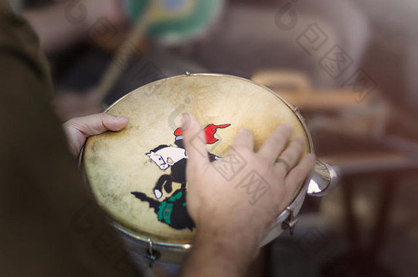 桑巴部分里约文化传统的城市桑巴圈里约1月
