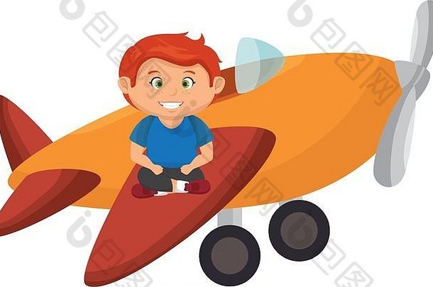男孩飞机玩具