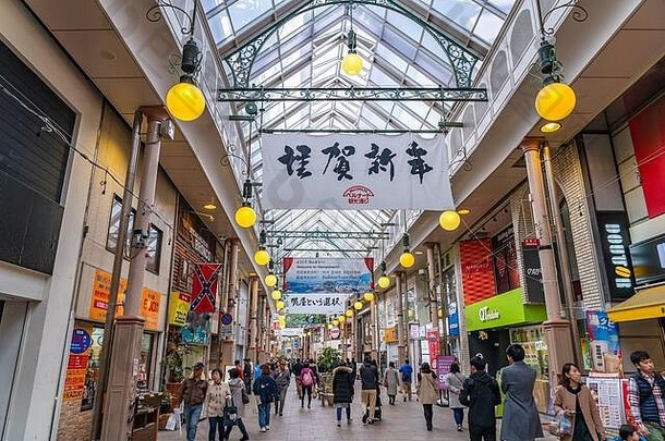 hamano-machi购物商场街一年假期游客观光购物