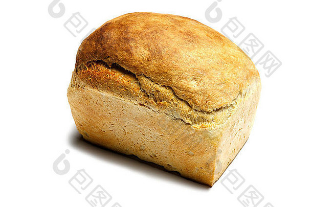用有机未漂白面粉制成的白面包