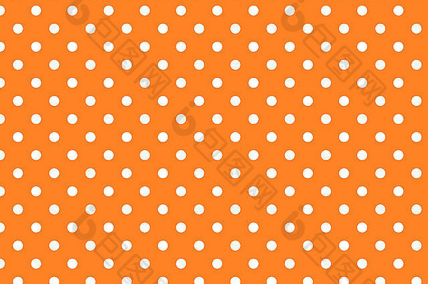橙色背景，白色圆点。jpg