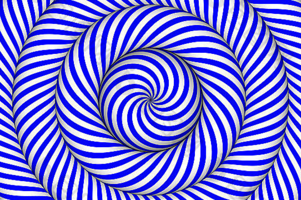 催眠背景蓝色的白色同心圈运动
