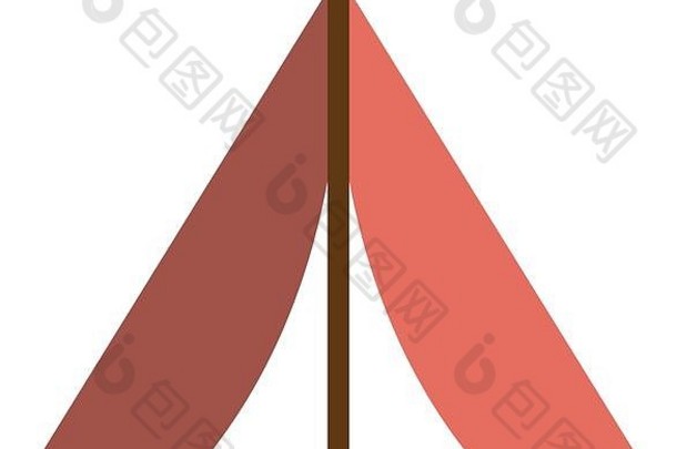 野营帐篷图标图像