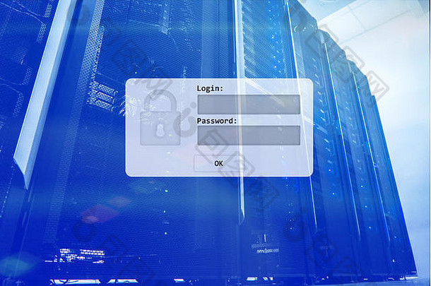 服务器机房、登录和密码请求、数据访问和安全