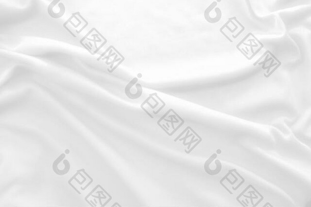 白色织物纹理背景皱巴巴的织物背景图像大决议桌面壁纸