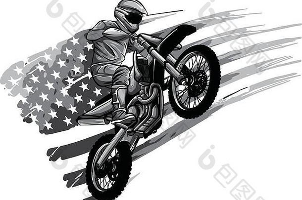 摩托车越野标志，摩托车越野标志，极限运动
