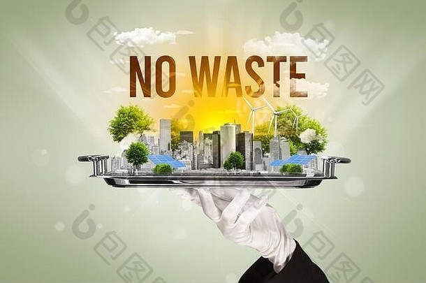 服务员服务生态城市浪费登记renewabke能源概念