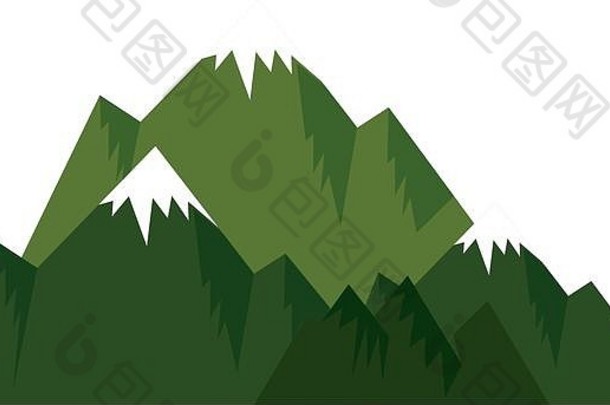 山岳图标图像