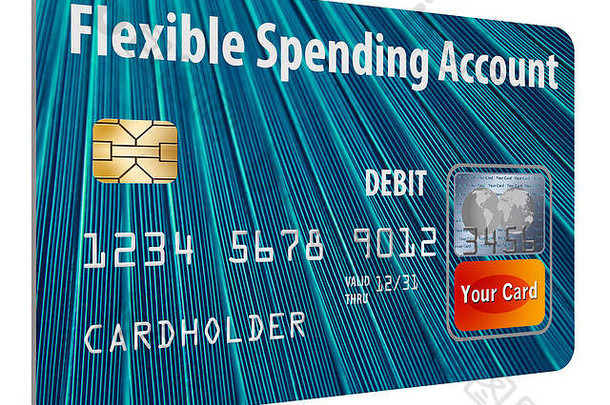 灵活消费账户是一种模拟卡，如图所示。这是一张由医疗机构支付医疗费用的卡