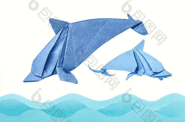 海豚纸折纸