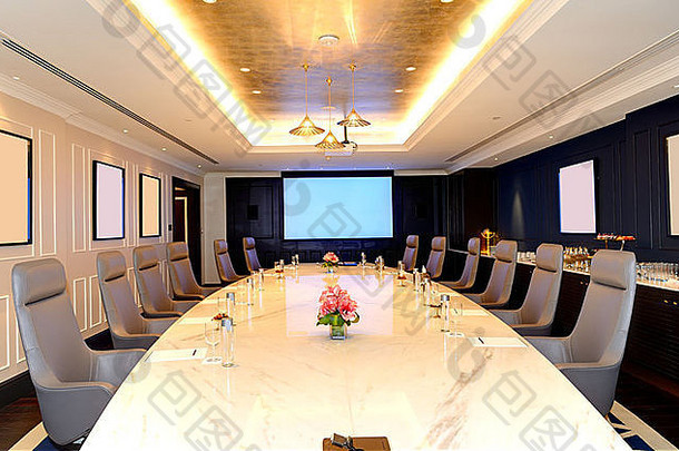 会议房间室内奢侈品酒店拉Khaimah阿联酋