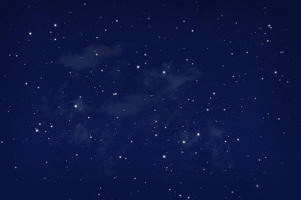 星星晚上蓝色的天空背景
