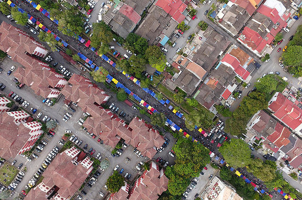 空中照片住宅区域马来西亚