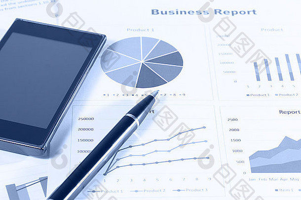 企业财务报告图像和图形