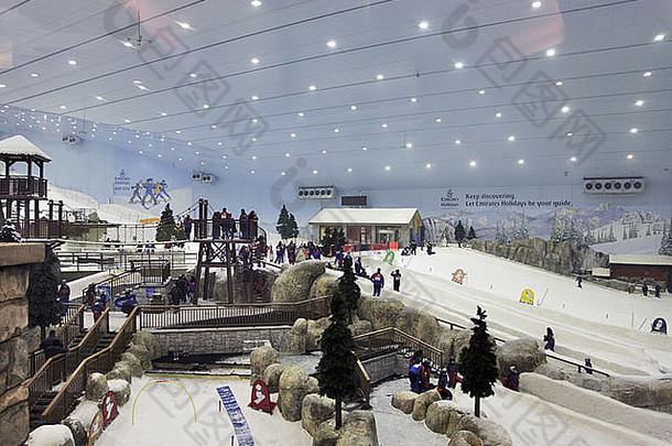 滑雪室内购物中心阿联酋航空公司迪拜