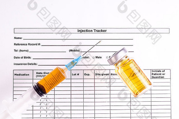 注射器、小瓶、注射形式——医疗时记住注射形式