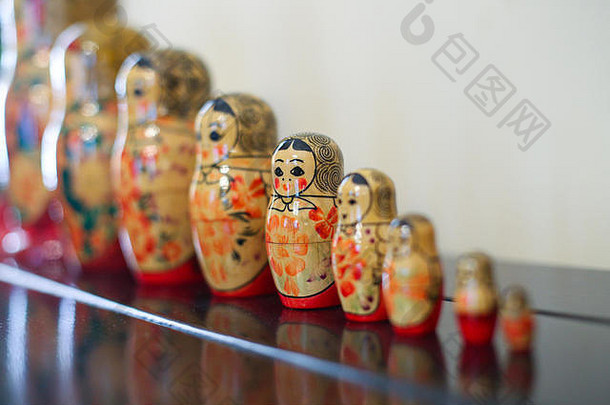 Matrioska传统俄罗斯木偶