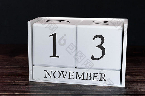 11月13日的营业日历。<strong>策划</strong>者组织者日期或<strong>活动</strong>时间表概念。