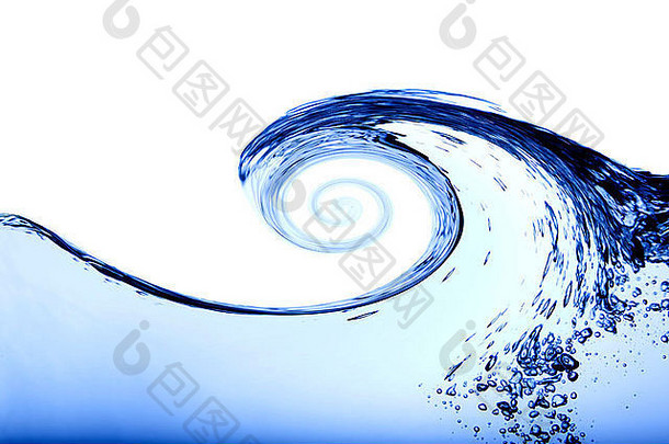 水背景图像泡沫波