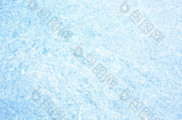 表面冬天冰贝加尔湖湖西伯利亚蓝色的背景冰纹理