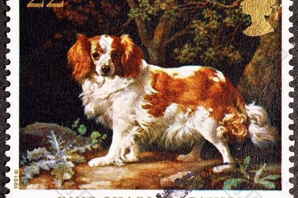 猎犬狗英国邮资邮票