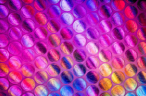 明亮的五彩缤纷的图像表塑料泡沫包装