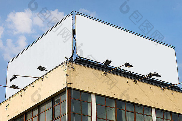 大空白广告牌复制空间建筑屋顶
