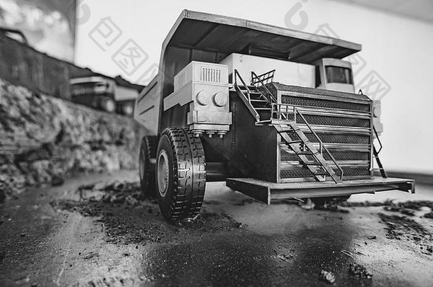 玩具卡车风景煤炭矿业展览