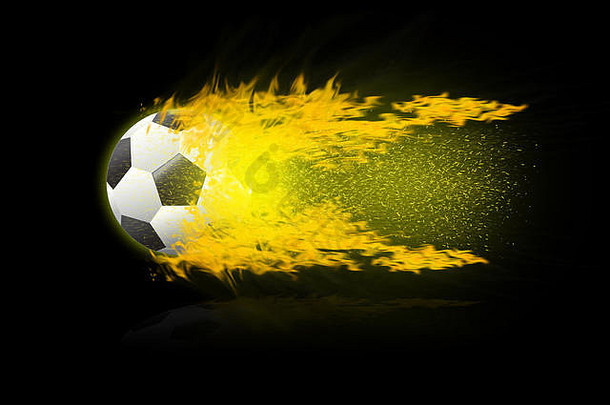 足球足球球燃烧火火焰足球