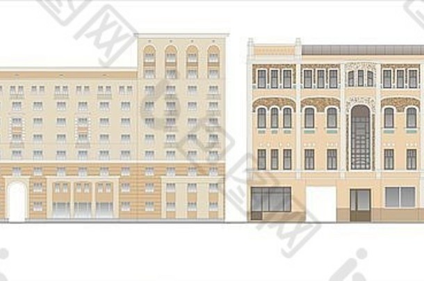 房子建筑结构安装插图建筑房子城市网站图纸房屋经典